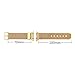CUZOW for Apple Watch Band 38mm/40mm 42mm/44mm Women Men, Milanese Loop Stainless Steel Wristband Replacement Band for iwatch Edition Series 4/3/2/1(Gold 42mm/44mm)