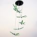 Dragonfly LED Solar Wind Chime Night Light, Color-Changing (Green Dragonfly)
