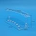 Pen Display Holder Clear Stand Rack Shelf for Makeup Brushes, Ballpoint, Nail Brushes, E-Cigarette, Vape Pens, Spoons, Pencils 6 Slots