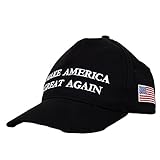 Dutch Brook Adult Adjustable Baseball Cap Trump Make America Great Again (Black)