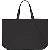 Liberty Bags 8863 Amanda Cotton Canvas Tote (Black)