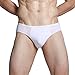Only Faith Men Cotton Disposable Travel Underwear Shorts Briefs 5 pcs, white (XXL(34.2