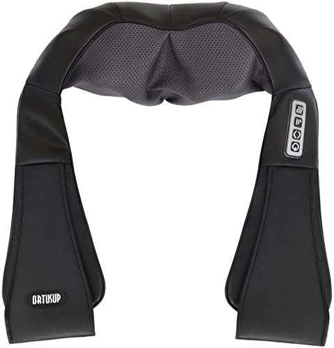 Shiatsu Neck and Shoulder Massager with Heat, Deep Kneading Lower Back Massage Pillow - for Neck, Back, Shoulders, Foot, Legs - Electric Full Body Massage, Relieve Muscle Pain - Office, Home, Car