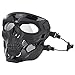 ATAIRSOFT Tactical Protective Adjustable Skull Full Face Mask for Airsoft Paintball Cosplay Costume Party Hockey