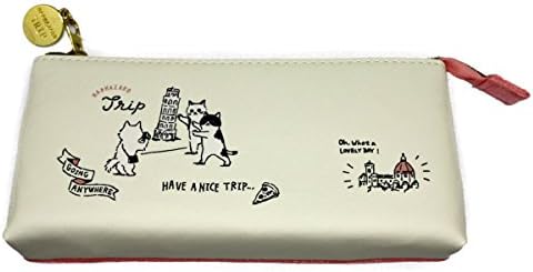 Kawaii pencil case / pouch" popular for japanese school girls that produced by famous company in japan. "Cats travel Italy”.
