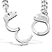 Handcuff Necklace in Stainless Steel by Silver Phantom Jewelry
