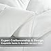 Queen Comforter Soft Quilted ♥ Down Alternative Duvet Insert with Corner Tabs Summer Cooling 2100 Series, Fluffy Reversible Hotel Collection, Hypoallergenic for All Season, Snow White, 88 x 88 inches