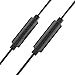 BRAINWAVZ Delta Earbuds Noise Isolating Earphones w/Microphone in Ear Bass All Metal Buds (Black)