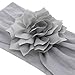 QandSweet Baby Girl's Headbands Newborn Bows Soft Nylon Head Wraps for Photograph (Mixed 6 Pack)