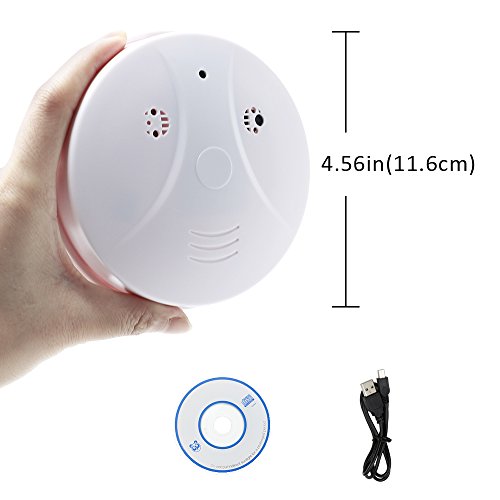 WIFI Smoke Detector Camera 1080P TANGMI Security Camera Wall Mount Motion Detection Video Surveillance Camcorder IP P2P Android iPhone Remote Control - Thumbnail 6