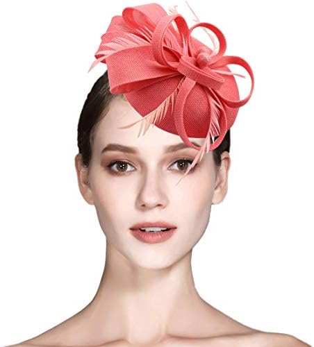 Fascinator Feather Fascinators Women Pillbox Hat Wedding Party Derby Royal Banquet