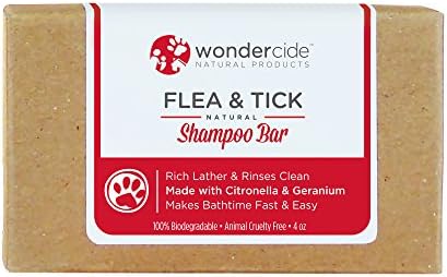 Wondercide Natural Flea & Tick Shampoo Bar for Dogs & Cats to Kill & Repel Fleas 4oz Bar