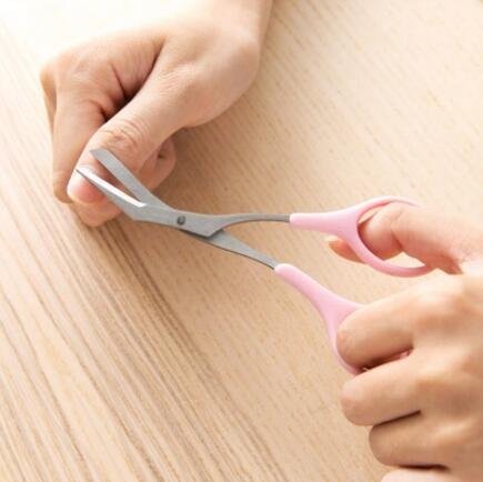 VNDEFUL 1PCS Simple and convenient eyebrow shaping toolEyebrow Scissors Total Length: approx 10cm/3.9inch