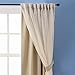 NICETOWN 2 Layers Drape Mix & Match Elegance Home Decor Window Treatment Drape Biscotti Beige Crinkled Voile and Blackout Curtain Panel with Free Tie-Backs (1 Piece 2-Layer Panel, 84 inches Long)