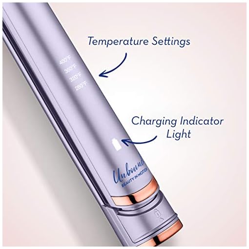 Conair Unbound Cordless Titanium 1" Flat Iron - The First High Performance Cordless, Rechargeable Flat Iron for Sleek & Straight Styles Anytime, Anywhere