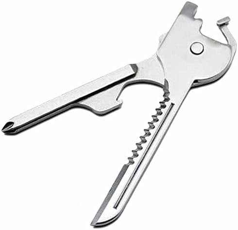 Outdoor 6-in-1 Key Ring Multi-function Tool EDC Mini Multipurpose Folding Pliers Portable Vise Keychain