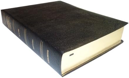 NASB - Black Genuine Leather - Regular Size - Thompson Chain Reference Bible (016060) Leather Bound – January 1, 1993