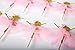 LASLU Cute Ballet Dancer Girls Fairy Peri Dessert Muffin Cupcake Toppers for Picnic Wedding Baby Shower Birthday Party Server(Gold and Pink）