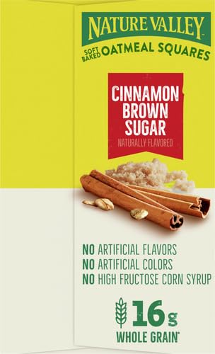NATURE VALLEY SOFT-BAKED OATMEAL SQUARES, CINNAMON BROWN SUGAR, 12 CT
