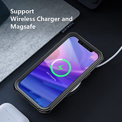 SPIDERCASE Compatible with iPhone 12 Pro Max Case, Not Waterproof with Built-in Screen Protector Full Heavy Duty Protection Shockproof Anti-Scratched Rugged Case for iPhone 12 Pro Max