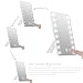 oenbopo Foldable LED Lighted Vanity Mirror with Light, Smart Touch Kickstand 16LED Lighted Vanity Mirror Makeup Cosmetic Countertop Cordless Table Mirror Adjustable Brightness (White)