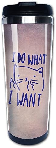 I Do What I Want Cat 14 OZ Coffee Thermos