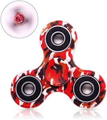 TAKAGISM EDC Fidget Spinner High Speed Stainless Steel Bearing ADHD Focus Anxiety Relief Toys for Children and Adults (camo red)