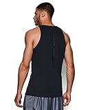 Under Armour Men's Buzzer Beater Tank, Black/Stealth Gray, Medium