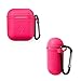 Tutor AirPods Silicone Case Shock Proof Protecitive Cover and Anti-lost Strap and Headphone Case for Apple AirPods(Prink)