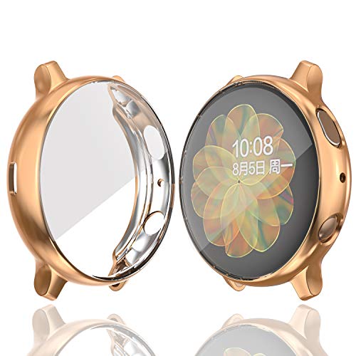 [5 Pack] Samsung Galaxy Watch Active 2 40mm Screen Protector Case,JZK Soft Slim TPU All Around Protective Shell Anti-Scratch Case Bumper Cover Case for Samsung Galaxy Active 2 40mm Accessories - Thumbnail 5