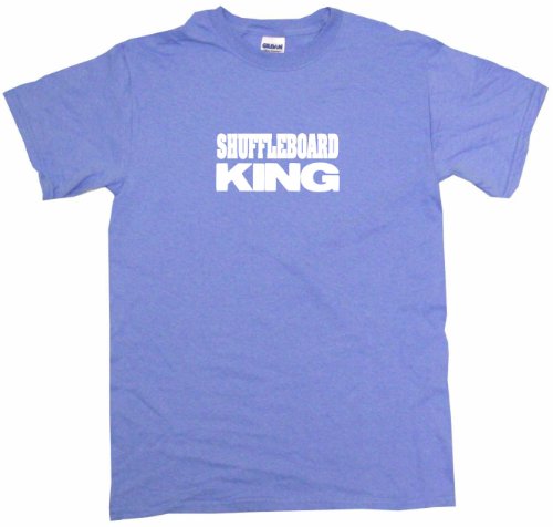 Shuffleboard King Men's Tee Shirt XL-Light Blue