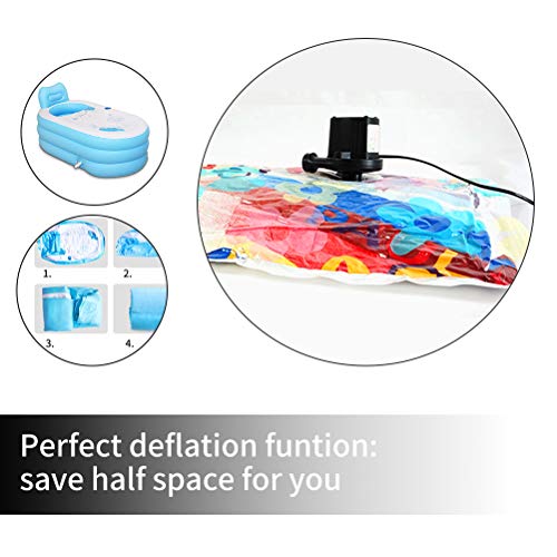 Electric Air Pump Two Way Electric Pump with 3 Nozzle Adapters Universal Valves Inflates and Deflates for Pools, Boats, Garden Home Holiday Camping Airbed and Toys Car Use and Home Use