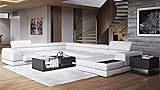 zuri furniture wynn leather sectional sofa with adjustable headrests right chaise