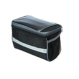 Mocase Bike Handlebar Bag, Waterproof Bicycle Top Bag with Phone Touch Screen Window