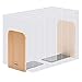 OrgaNice Beech Wood Bookends - Hand Crafted Design - Non-Skid and Padded Feet - Sturdy and Dependable - Gift-Ready Packaging [2 Units]