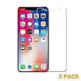 LUNANI (3 Pack) Screen Protector Film for iPhone 11 pro/X/XS, 5.8 Inch Tempered Glass Screen Protector Anti-Scratch 3D Touch HD Display Clear Film (iphoneX XS 11PRO)