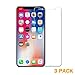 LUNANI (3 Pack) Screen Protector Film for iPhone 11 pro/X/XS, 5.8 Inch Tempered Glass Screen Protector Anti-Scratch 3D Touch HD Display Clear Film (iphoneX XS 11PRO) primary