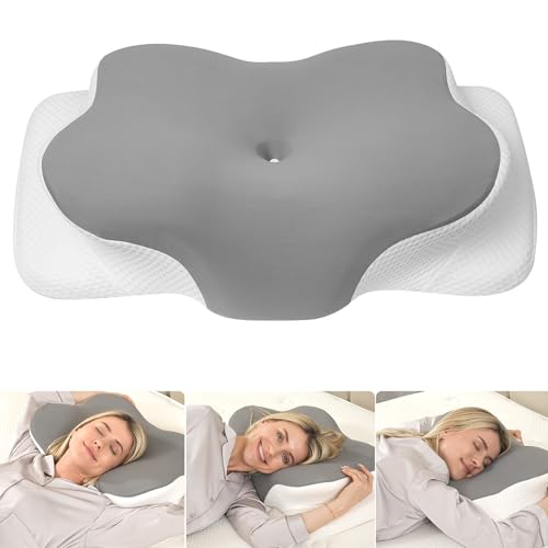 MULISOFT Seitenschläferkissen Memory Foam Nackenkissen Ergonomisches Kissen