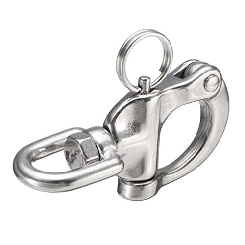 Yunzee Diving Snap Shackle Quick Release Bail Rigging Stainless Steel Sailing Boat Swivel Eye Spinnaker Sailboat Fixed Snap Anchor