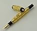 Asvine Dragon Fountain Pen，Golden Calligraphy Pens, Writing Instruments, Medium Nib Executive Business Gift Pen