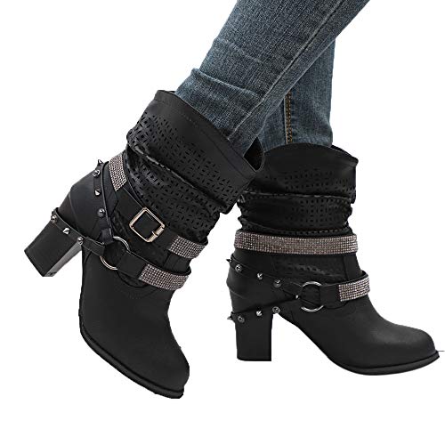 image for Londony ♪✿ Clearance Sales,Women's Hollow Out Fashion Slip On Moto