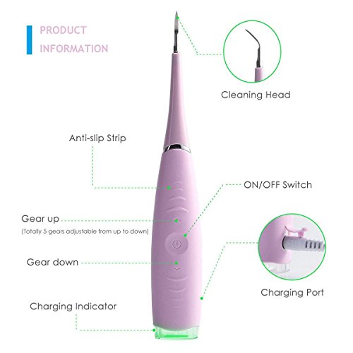 image for LONHEO Household Electric Dental Calculus Remover High-Frequency Vibra