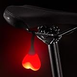Ponnky Bike Tail Light,Creative Bike Balls,Back Tail Light with Waterproof Design,Warning Night Cycling Safety,LED Bicycle Tail Light,Easy to Mount(Red)