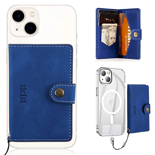 ZICISI for iPhone Magnetic Wallet with Card Holders,RFID blocking  Anti-lost,PU Leather Apple Magsafe Wallet