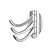 JOMOO Solid Metal Coat Hooks Swivel Robe Towel Hooks Foldable Clothes Bathrobe Hanger Wall Hooks Towel Racks Triple Hooks for Office Bathroom Bedroom Kitchen RV Chrome Wall Mount Space Saving 1 Piece