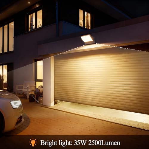 Klighten 35W Indoor Outdoor Wall Light IP65, LED Wall Lights Adjustable Modern Aluminium Wall Lamps for Entrance Terrace Gardens, 2500 Lumens, Anthracite, Warm White 3000K