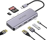 Ziplified USB C Hub, USB C Dock, 7 in 1 Triple