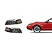 Headlight Assembly GFDMT99-G2 Compatible with 99-04 Ford Mustang Replacement Headlamp kit with Black Housing Clear Lens and Driving Light