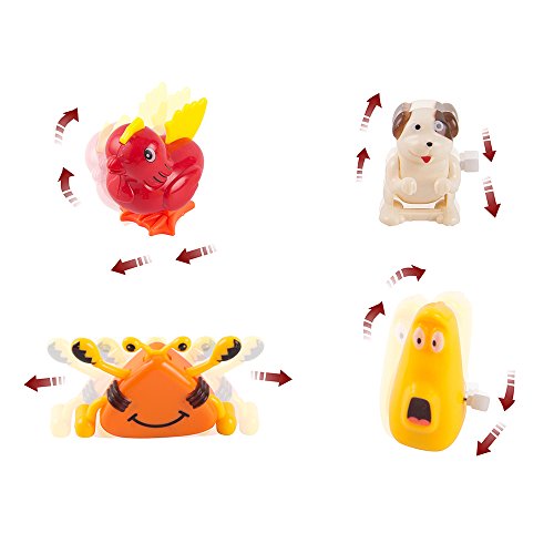 12 Pieces Assorted Wind-up Toys Easter Egg Stuffer for Kids Party Favors