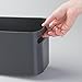 mDesign Deep Plastic Bathroom Bin with Handles - Storage Organizer for Vanity Countertop, Hold Soap, Body Wash, Shampoo, Lotion, Conditioner, Hand Towels - 10
